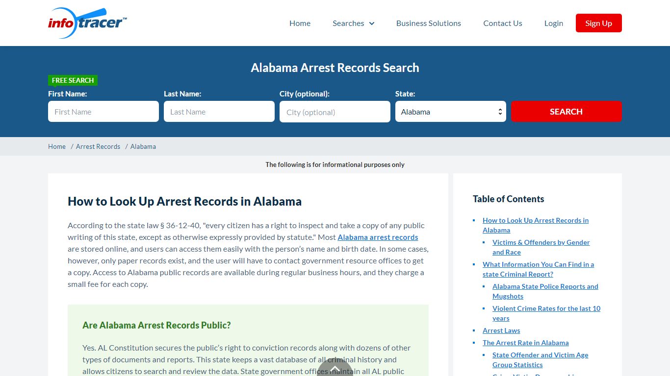 Alabama Arrest Records - Search AL Public & Criminal Records Here